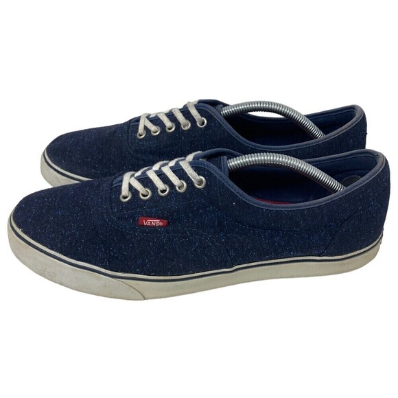 Vans Authentic Classic Sneakers Mens US Size 12 Canvas Shoes Flecked Blue - Picture 4 of 8